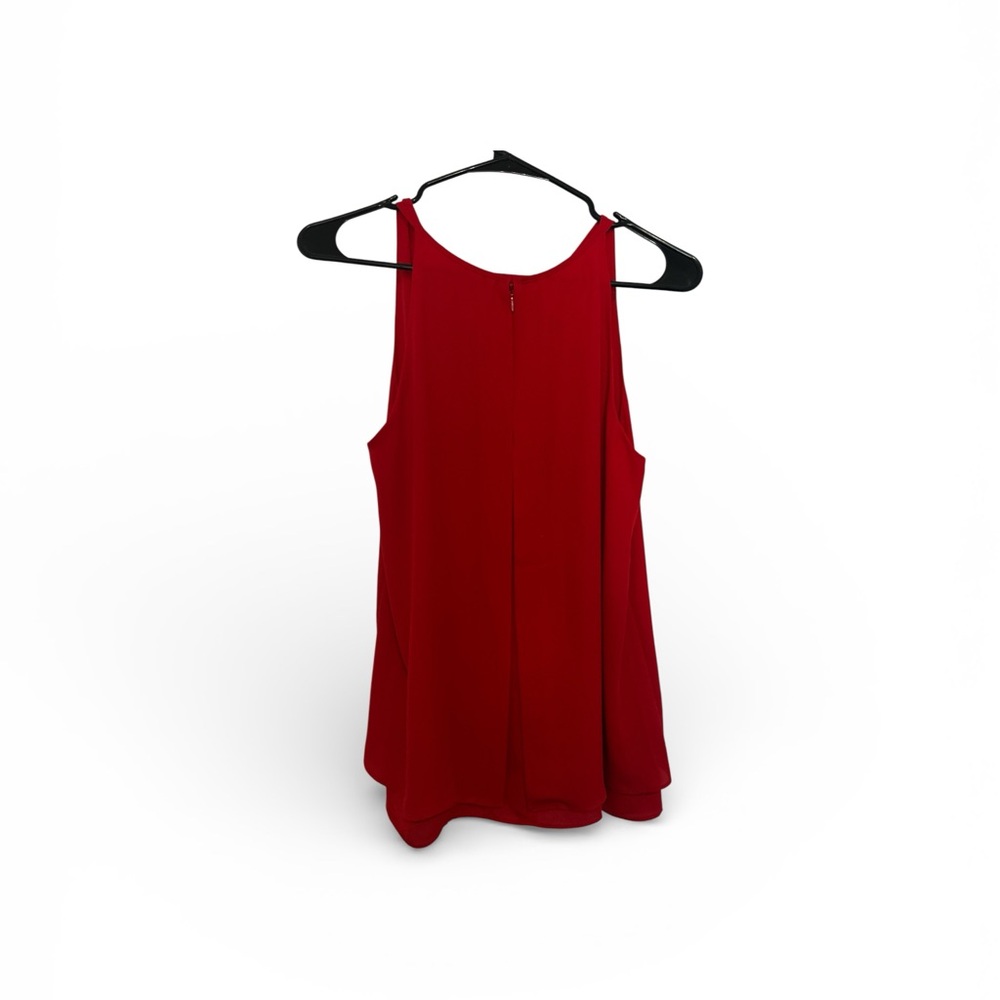 Red Sleeveless Blouse by Mercer and Madison Size Small - Picture 2 of 2